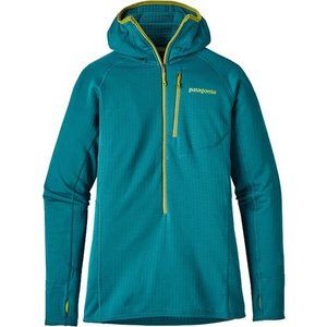 RARE Patagonia R1 Fleece Hoody, Tobago Blue